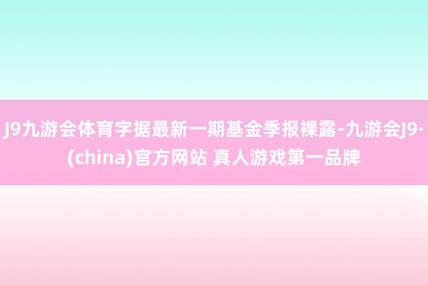 J9九游会体育字据最新一期基金季报裸露-九游会J9·(china)官方网站 真人游戏第一品牌