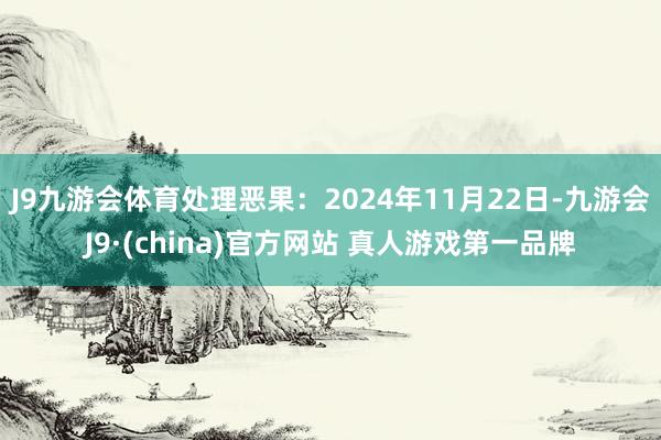 J9九游会体育处理恶果：2024年11月22日-九游会J9·(china)官方网站 真人游戏第一品牌