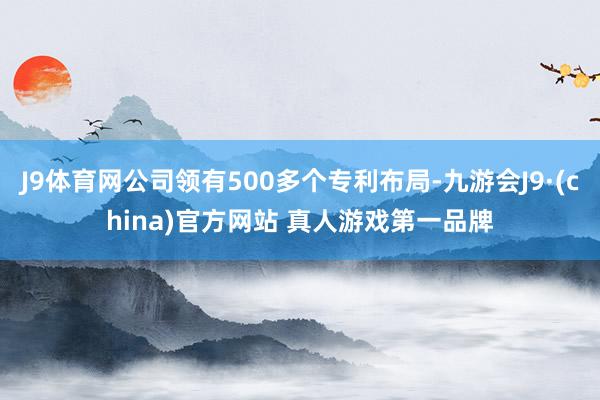 J9体育网公司领有500多个专利布局-九游会J9·(china)官方网站 真人游戏第一品牌